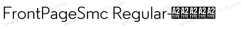 FrontPageSmc Regular字体转换